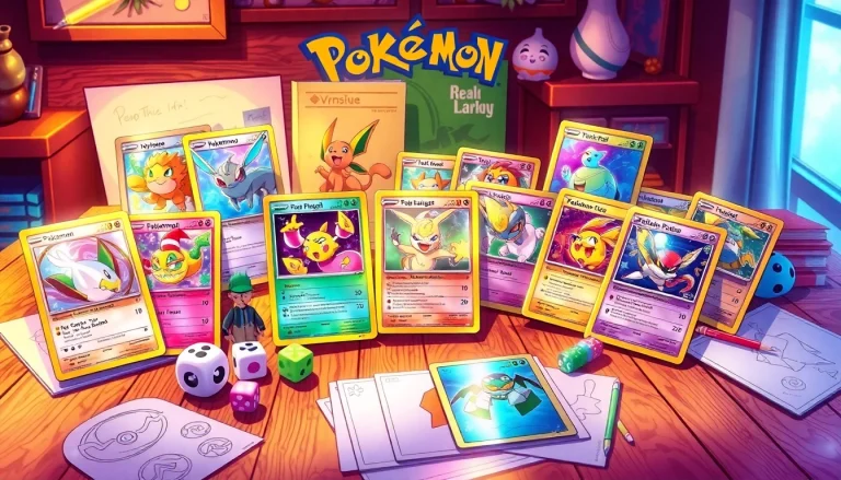 Explore a vibrant scene showcasing real Pokémon cards in India displayed attractively.