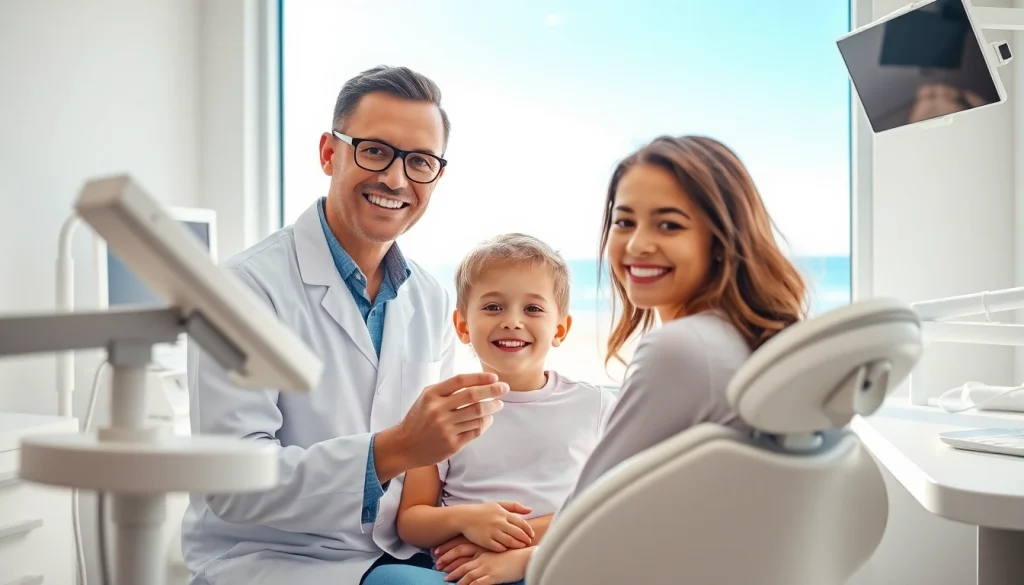 An expert orthodontist Myrtle Beach consulting with a young patient in a welcoming dental office setting.