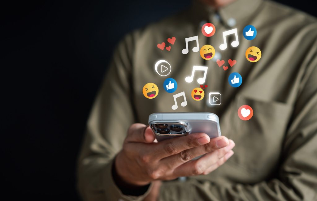 Man Using Social Media And Digital Online, Man Using Smart Phone