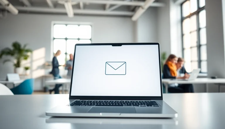 Using a temporary email service for secure online transactions in a professional digital workspace.