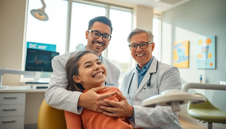 Orthodontist discussing braces cost Myrtle Beach with a smiling patient in a bright office.